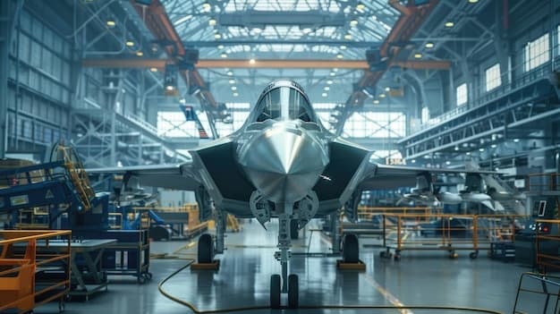 F35 Lightning II Fighter Jet in a Hangar