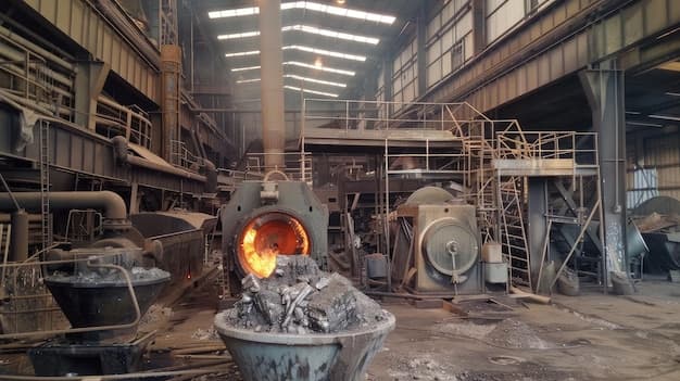 Intense Activity in Industrial Metal Foundry