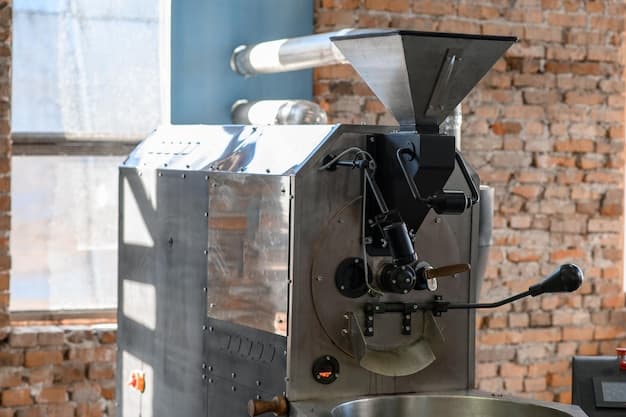 Coffee roasting machine in a cafe Small business