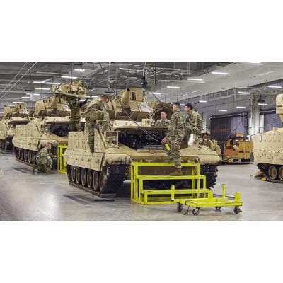 Tactical and support vehicle fleets at a defence installation
